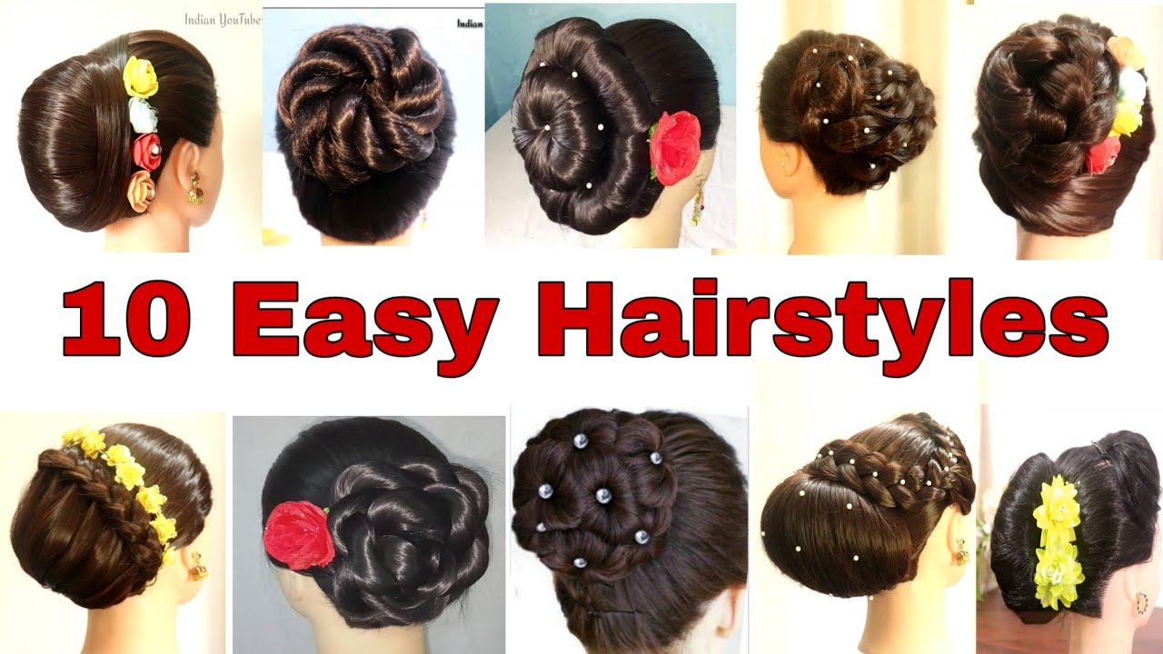 Side UpdoHeatless BunJuda For WeddingsAsmita  YouTube  Easy bun  hairstyles Side bun hairstyles Side updo