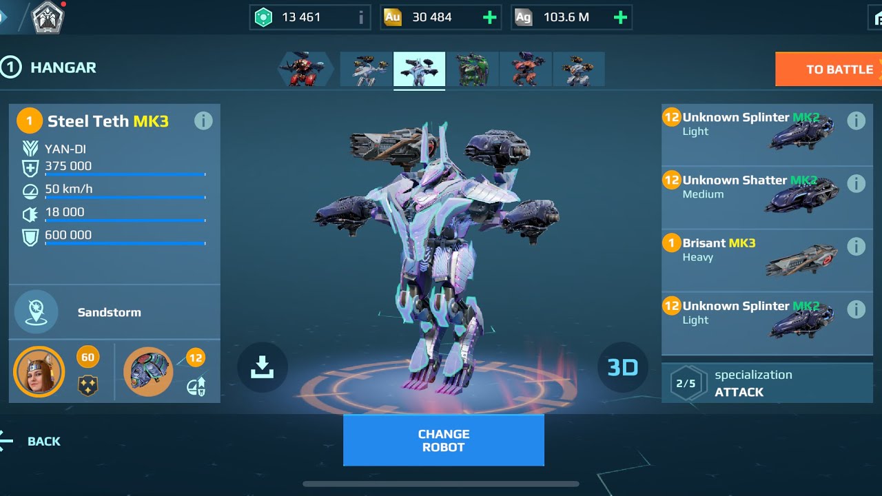 Teth with Unknown Shatter | War Robots Gameplay