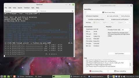Docker desktop {{ flatpak gimp fedora }} graphics editor