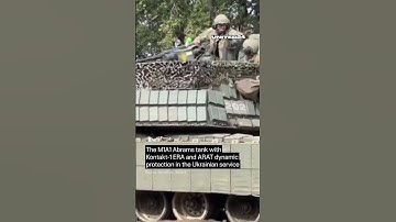 M1A1 Abrams tank with Kontakt-1 ERA and ARAT dynamic protection in the Ukrainian service #tanks