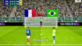 Efootball France Vs Brazil Full Penalty Shootout Fra Vs Bra Match Gameplay