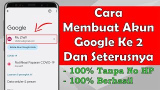 Cara Membuat Akun Google Ke 2