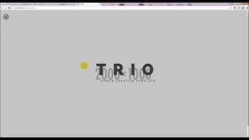TRIO Simple One Page Joomla Template menu and slider setting