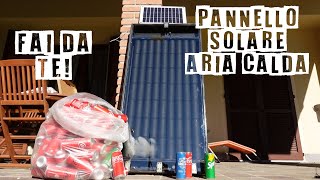 Stufa solare, pannello solare ad aria calda fai da te Casa calda senza  riscaldamento No pellet e gas 