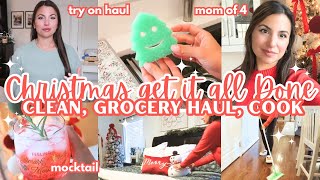Christmas Mom Of 4 Get It All Done Christmas 2025 Clean Grocery Cozy Try On Haul