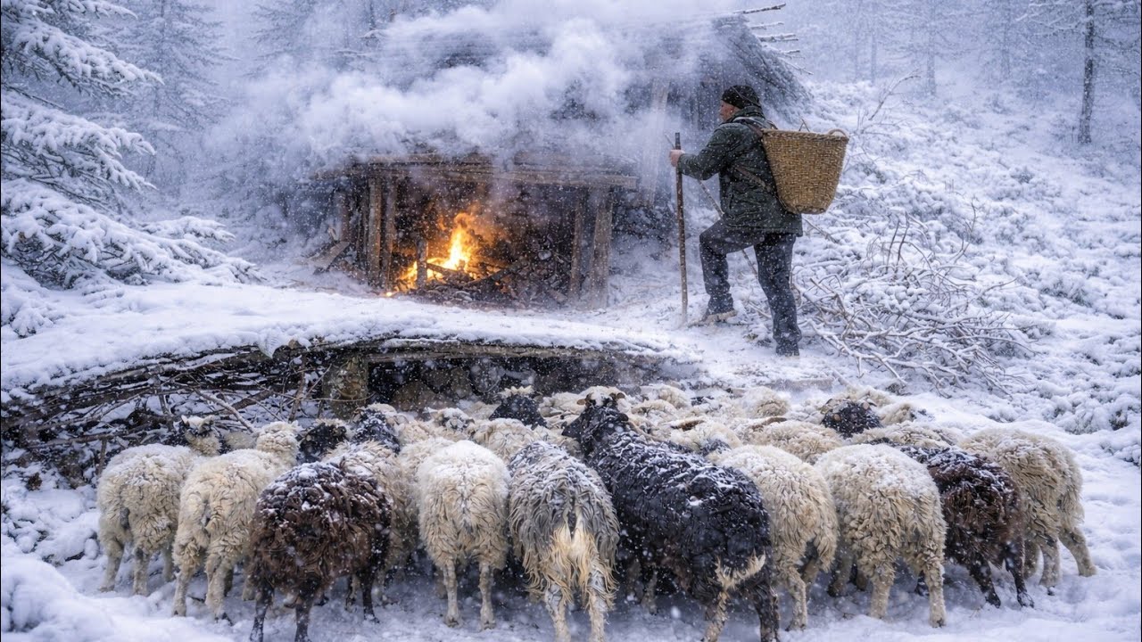 Best Life in The Nepali Mountain Village During the Snow | How People Live in Nepal With Snow Time |