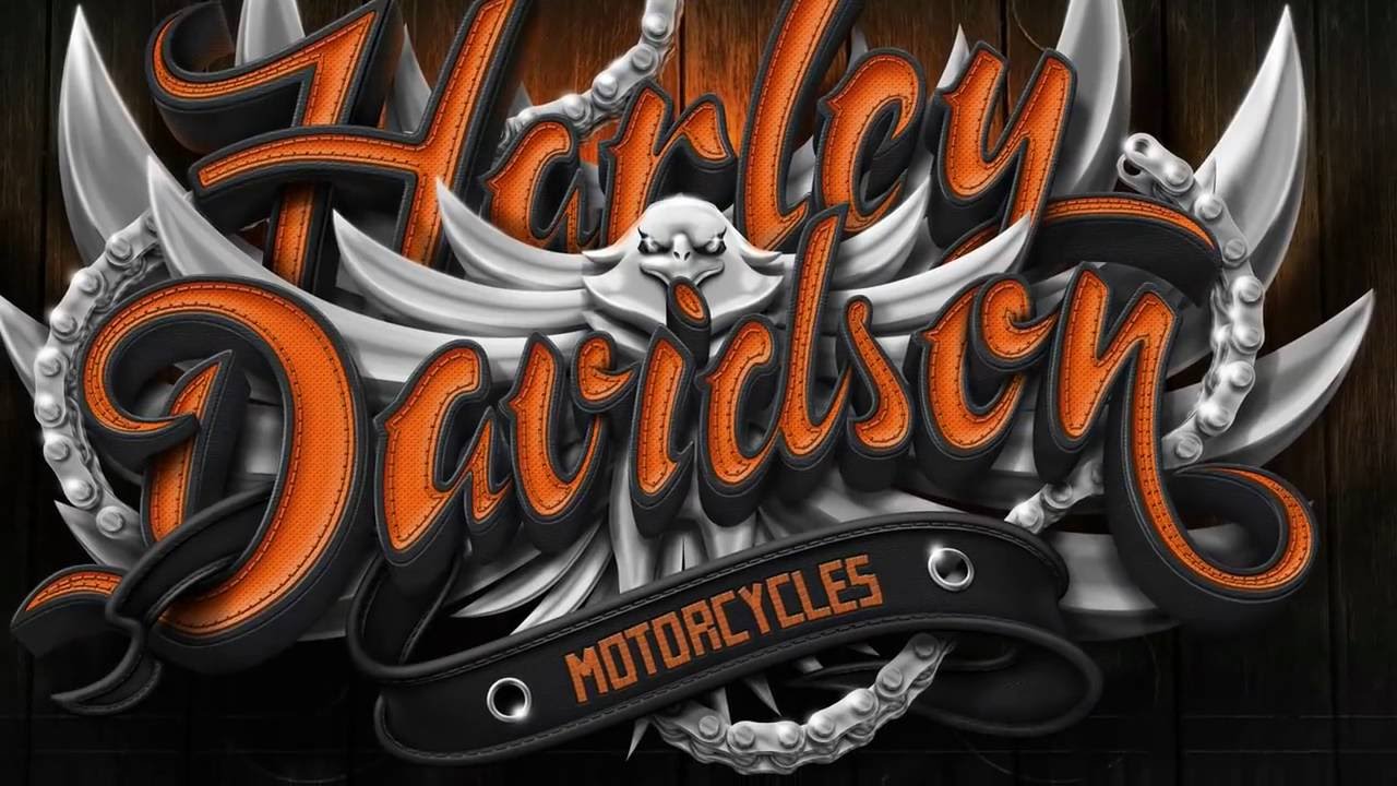 keren nih cara design tulisan  harley davidson YouTube