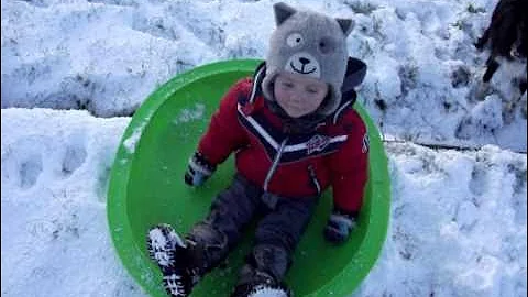 Tyler Fay in the snow