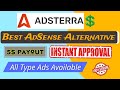 Adsterra Account Kaise Banaye |Best Adsense Alternatives Instant| Adsterra Earning and Payment Proof