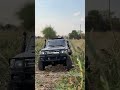 Testing MN82 land cruiser car in the afternoon on rice field !