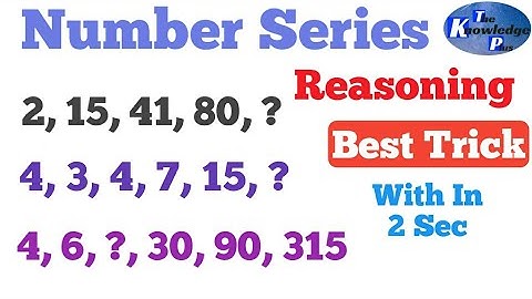 Number Series Reasoning Best Tricks ll NTPC l RRB l CHSL l SSC l JE l CGL l UPSC l IBPS l BANK PO