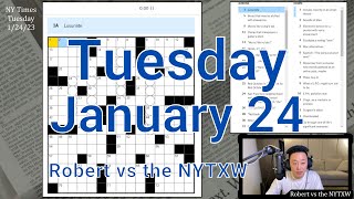 My favorite puzzle of the year [0:14/3:06]  ||  Tuesday 1/24/23 New York Times Crossword