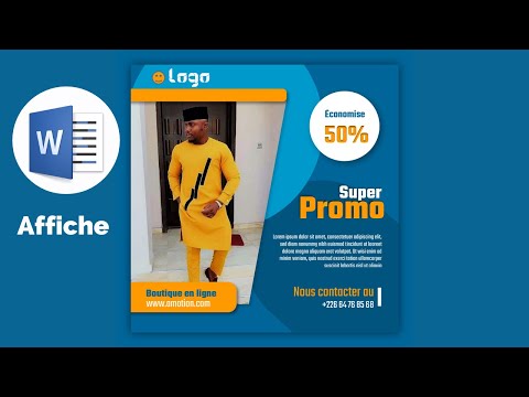 Tutoriel Word Comment créer une affiche publicitaire professionnelle avec WORD