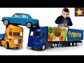 Машинки Фура Грузовик Лента Машинки на дороге Trucks Toys for kids