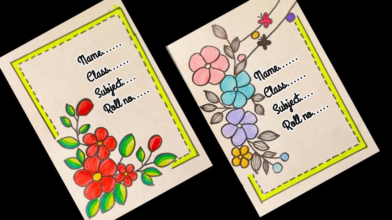 Simple First Page Design/ Project Work Designs /Project Design/Front ...