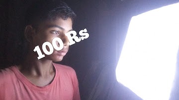 HOW to meki diy professional soft box out of Cardboard/softbox kaise banaye/100 Rs