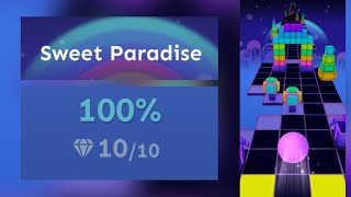 Rolling Sky - Sweet Paradise 100% (10/10 💎) | Rolling sky screenshot 1