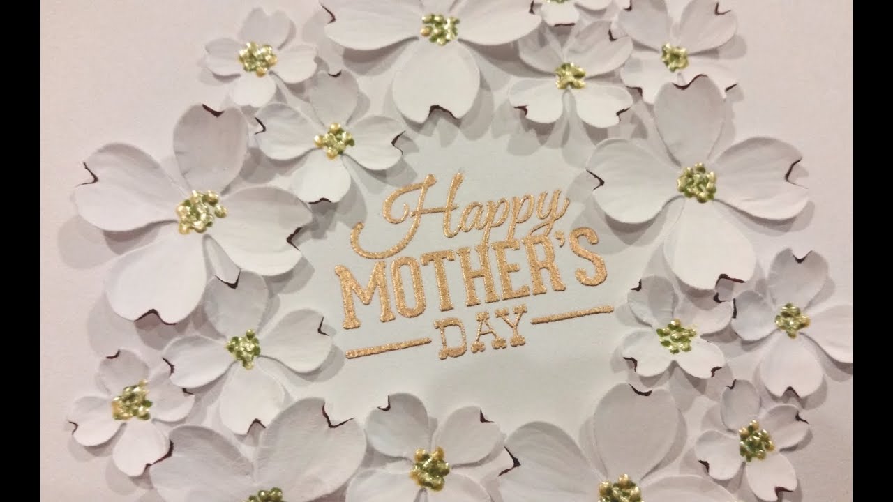 Elegant Mother's Day Card Tutorial - Diemond Dies DTP - YouTube