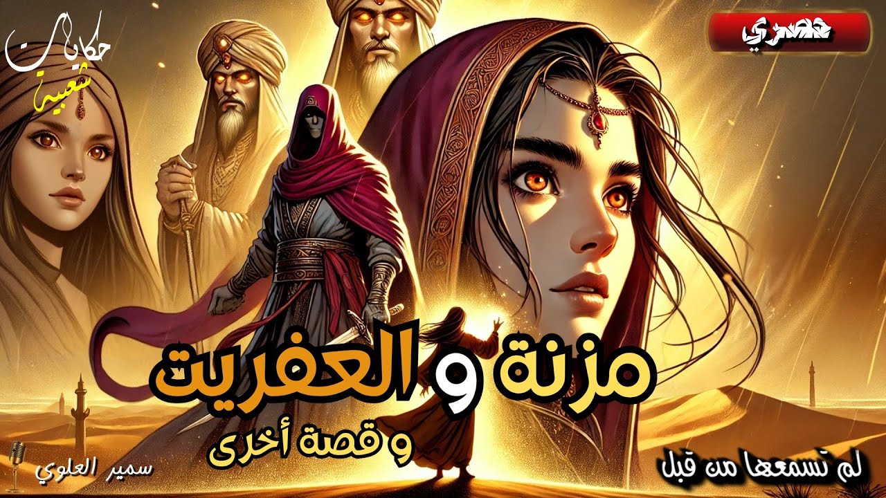 قصة مزنة و العفريت، من أروع القصص و الحكايات الشعبية قبل النوم 🎧