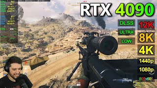 RTX 4090 | Call Of Duty Warzone - Low & Ultra - 800x600, 1080p, 1440p, 4K, 8K, 12K