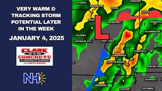 Very Warm & Tracking Storm Potential Later in the Week (January 4, 2026)