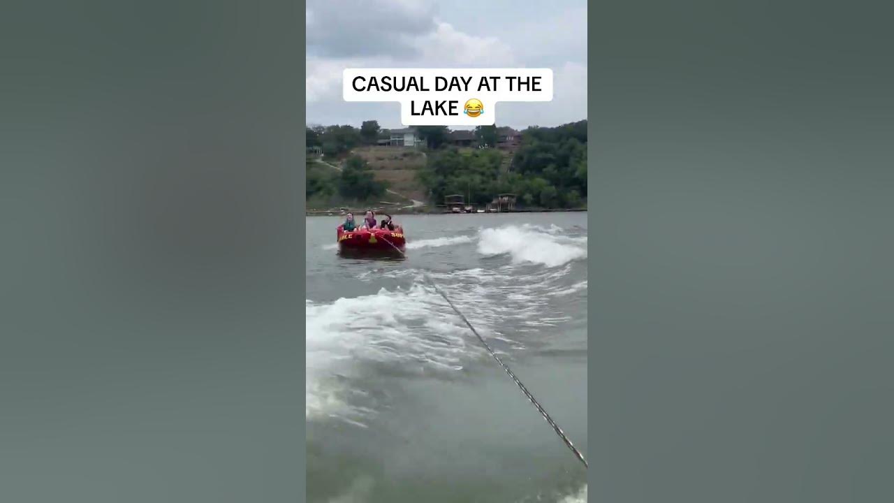 Everyone was okay 👍 tubing fails tubing fails tubing lake fail 