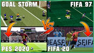 FIFA vs PES evolution [1996 - 2020]