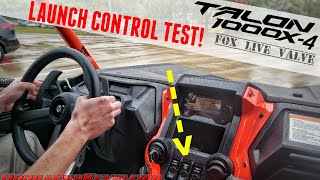 2020 Honda Talon 1000X-4 Live Valve Launch Control Test... in the rain!
