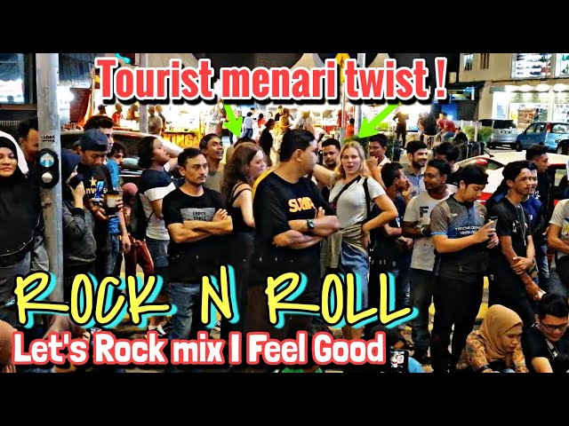 Rentak muzik ROCK N ROLL buat tourist ni menari 'twist' ! Keadaan makin rancak ! class=