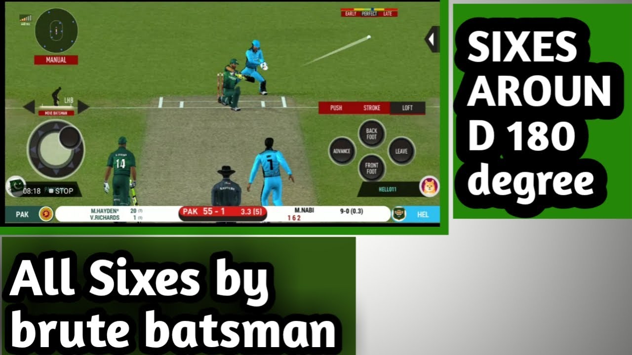 Real cricket 20 batting tips how to play a perfect shots in multiplayer ...