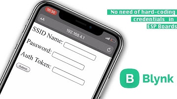 Enter Blynk Credentials Over the Air in ESP32 or NodeMCU board | ESP32 projects | ESP8266  projects
