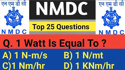 NMDC Junior Officer Top 25 Mechanical Engineering Objective Questions And Answer || NMDC Exams ||