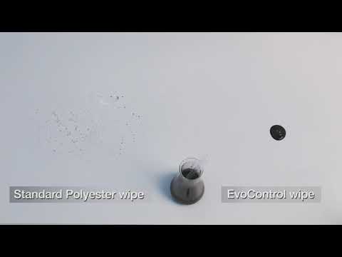 Vileda Professional® EvoControl™ Microfiber Cleanroom Wipes-Spill Pick-Up