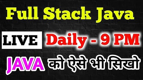 LIVE JAVA Interview Preparation 🔥 aadiandjava ke sath