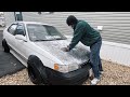 how to paint your car / diy spray paint /toyota corolla