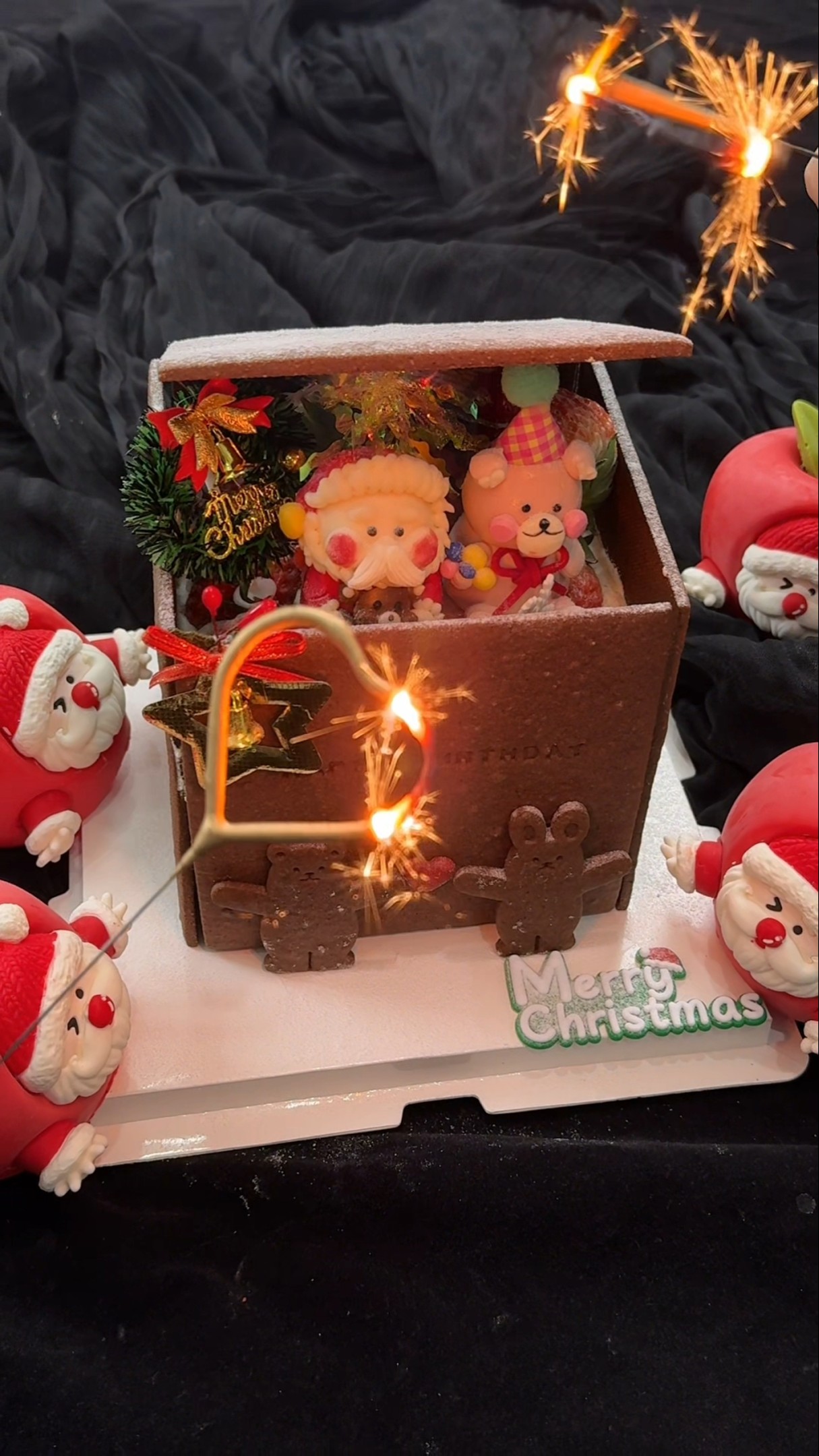 Handmade biscuit decoration cake making process I am a cake maker Desserts heal everything Christmas