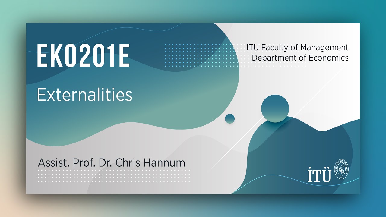 İTÜ AKE | EKO201E Externalities
