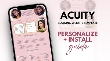 Acuity Website in Canva | Template Install Guide