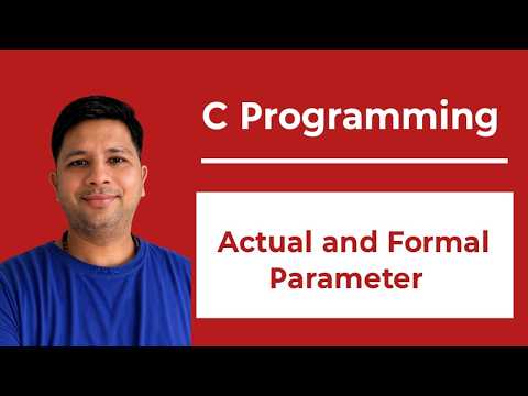 Actual Parameter & Formal Parameter in C Programming