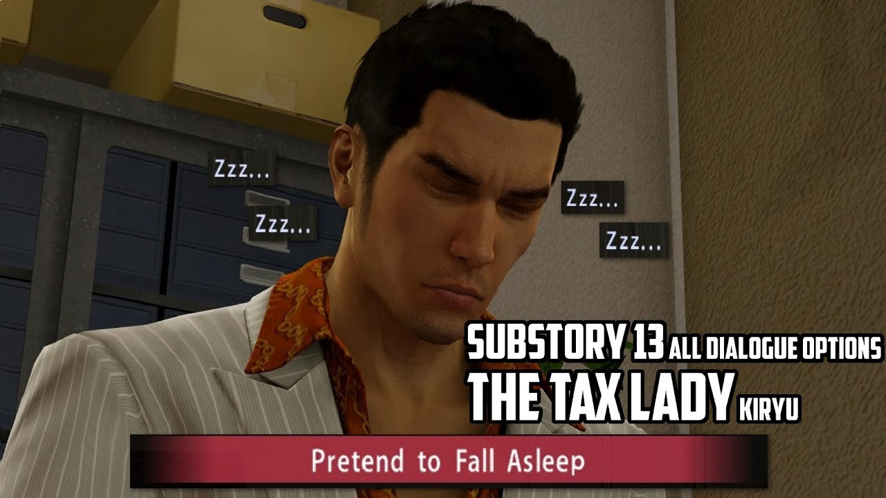 Yakuza 0 The Tax Lady (Substory 13) ALL DIALOGUE OPTIONS YouTube