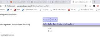 JAWS with MathJax, 2.7.5 demonstration 11/8/2018 8:46:22 AM