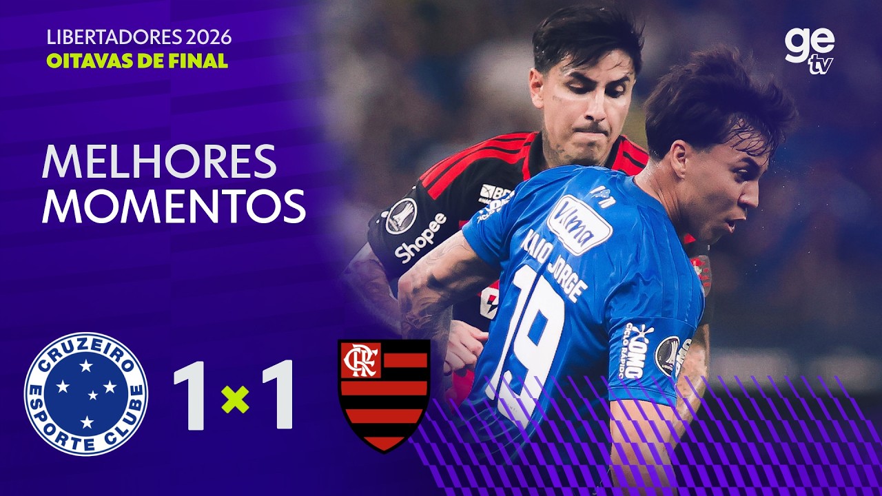 CRUZEIRO 1 X 1 FLAMENGO | MELHORES MOMENTOS | CONMEBOL LIBERTADORES 2026 | ge tv