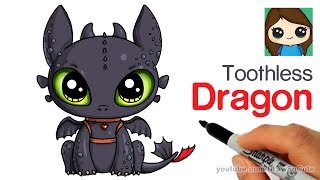 draw easy toothless dragon drawing drawings cartoon dragons animals animal cartoons disney