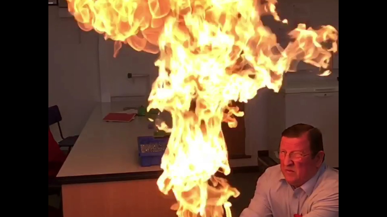 Setting Methane Bubbles on Fire