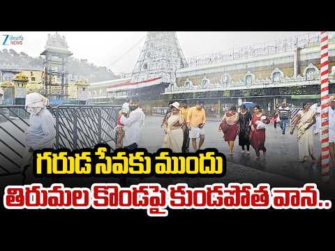 Heavy Rain | గరుడ సేవకు ముందు తిరుమల కొండపై కుండపోత  వాన.. | Tirumala Garuda Seva | ZEE Telugu News - ZEE24TELUGUNEWS