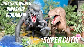 Jurassic World Rebirth Stop Motion - Jurassic Park T.Rex Paddock Dinosaur Diorama