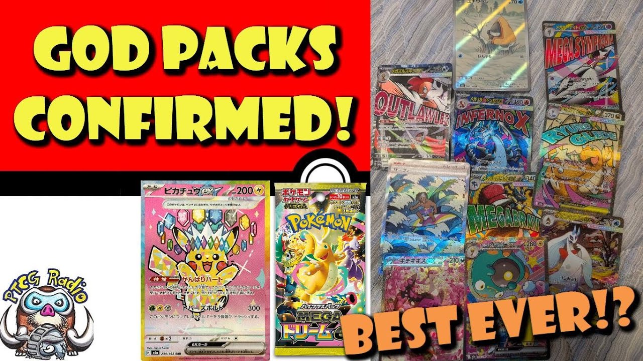 God Packs CONFIRMED for Mega Dream ex! Best God Packs Ever in 
