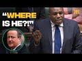 David Lammy rinses David Cameron for hiding in the House of Lords