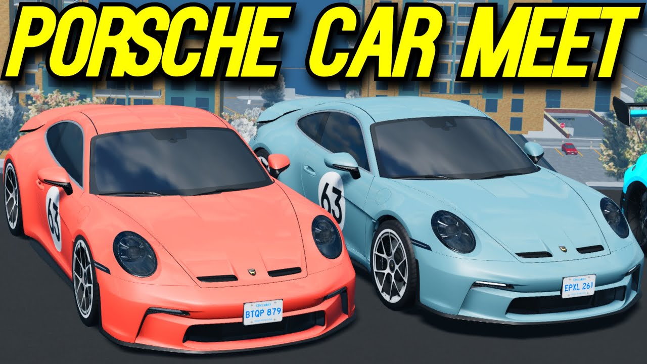 Roblox Roleplay - TAKING OUR NEW PORSCHE CARS TO A CAR MEET! - YouTube