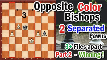 Mastering Opposite-Color Bishop Endgames with Two Separated Pawns
